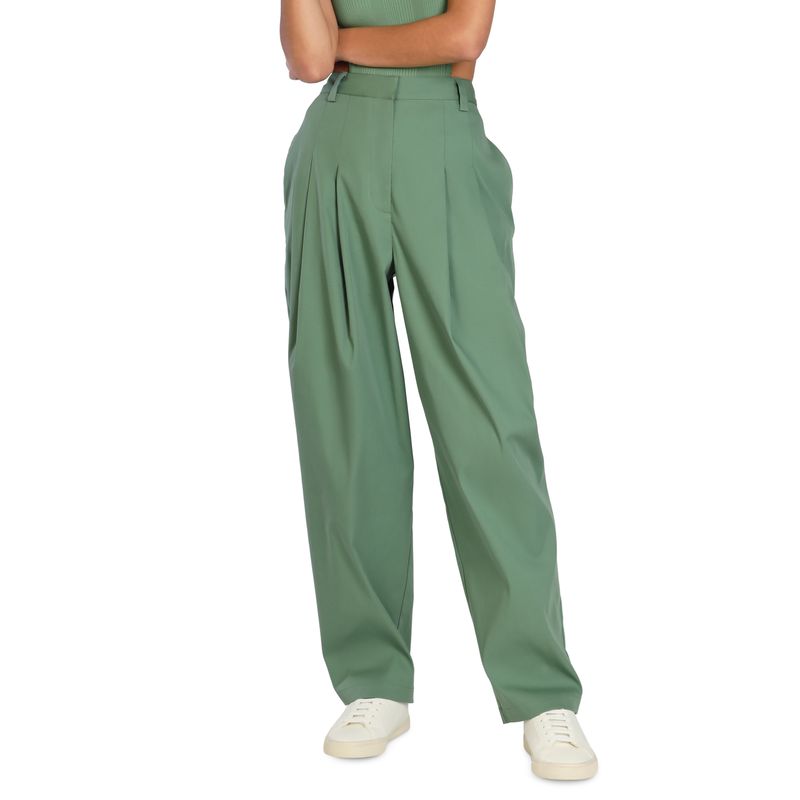 Bar Iii Nicole Williams English Pleated Wide Leg Relaxed Pants
